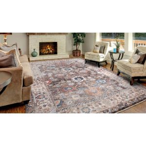 Concord Global Rugs-Pandora Collection-Cassandra Brown , Brown