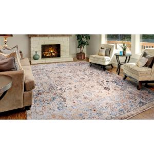 Concord Global Rugs-Pandora Collection-Kashmir Ivory , Ivory