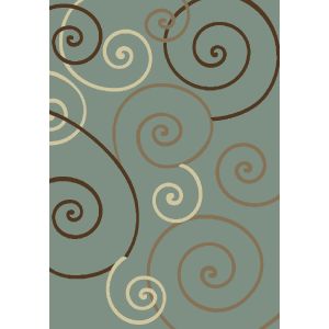 Concord Global Rugs-Chester-Scroll Blue ,  Blue