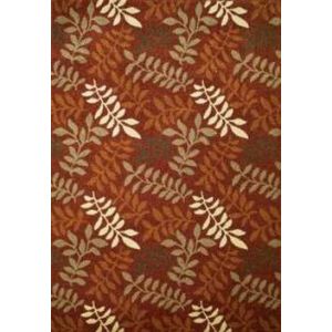 Concord Global Rugs-Chester-Leafs Red , Red