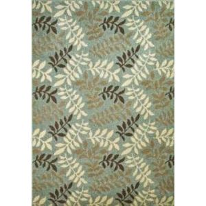 Concord Global Rugs-Chester-Leafs Blue , Blue