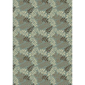Concord Global Rugs-Chester-Leafs Blue ,  Blue