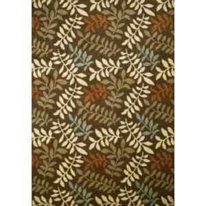 Concord Global Rugs-Chester-Leafs Brown , Brown