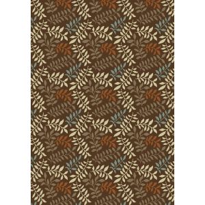 Concord Global Rugs-Chester-Leafs Brown , Brown
