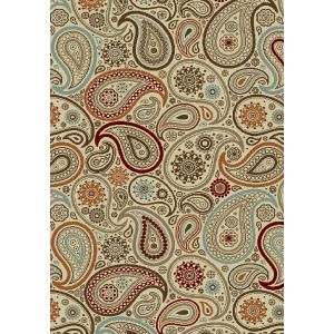 Concord Global Rugs-Chester-Paisley Ivory ,  Ivory