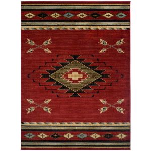 Mayberry Rugs American Destination AD7760 Arrowhead  Red