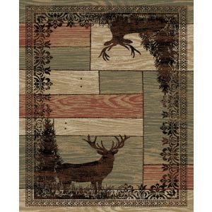 Mayberry Rugs American Destination AD8065 Woodgrain Beige
