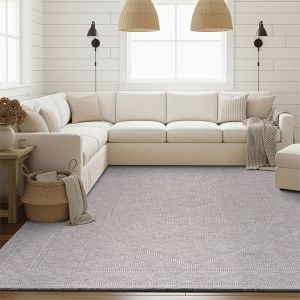 Tayse Rugs Alma Amina ALM2468 Light Gray