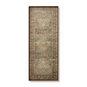 Loloi Rugs Wood Frame AS000OTTOMBR00
