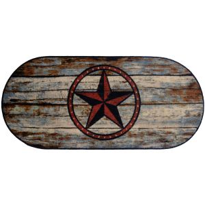 Mayberry Rugs Cozy Cabin CC10434 Barn Star Grey