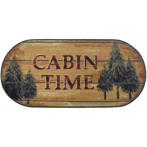 Mayberry Rugs Cozy Cabin CC10453 Pine Cabin Brown