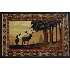 Mayberry Rugs Cozy Cabin CC10456 Southwest Deer Multi