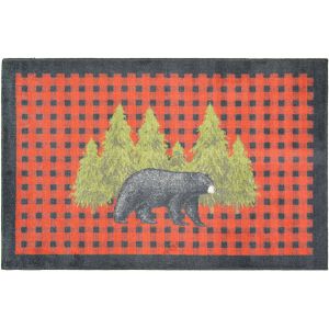 Mayberry Rugs Cozy Cabin CC20674 Pine Bear Red
