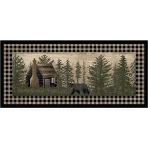 Mayberry Rugs Cozy Cabin CC20773 Blissful Cottage Black