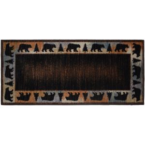 Mayberry Rugs Cozy Cabin CC70563 Wandering Bear Multi