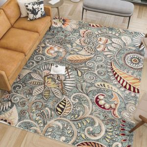 Tayse Rugs Capri Giselle CPR1009 Seafoam