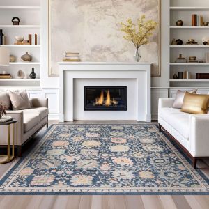 Tayse Rugs Crestwood Alyssa CSW1007 Navy