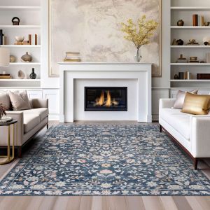 Tayse Rugs Crestwood Helen CSW1307 Navy