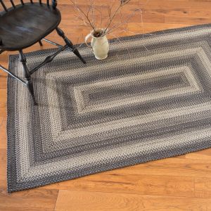Homespice Rugs-Pure Comfort Braided Rug-Cobblestone-Dark Grey
