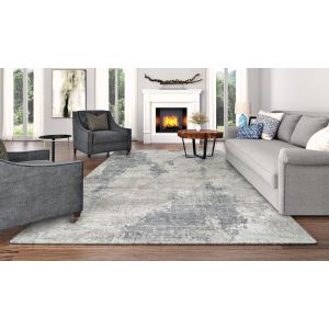 Couristan Rugs DREAMSCAPE WATERCOLORS D1022233 IVORY/GREY