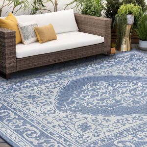 Tayse Rugs Eco Eamon ECO1602 Blue