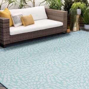 Tayse Rugs Eco Edith ECO1906 Aqua