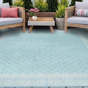 Tayse Rugs Eco Eileen ECO2119 Aqua