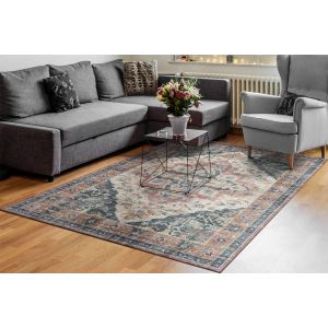 Dynamic Rugs ELISE EL6306305 Wine/Navy/Tan