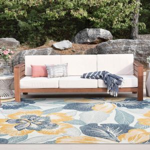 Tayse Rugs Flora Ramon FLO1407 Navy