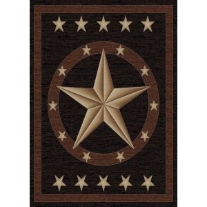Mayberry Rugs Hearthside HS3683 Western Star Ebony