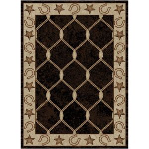 Mayberry Rugs Hearthside HS6483 Midnight Trail Black