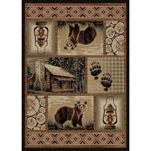 Mayberry Rugs Hearthside HS9661 Cabin Hideaway Multi