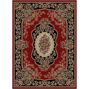 Mayberry Rugs Home Town HT9973 Lyon Claret-Ebony