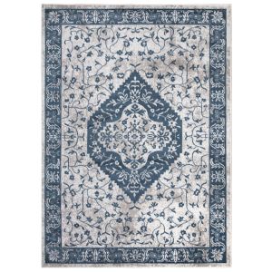 Concord Global Rugs-Jefferson Collection-Pearl Heriz Blue , Blue