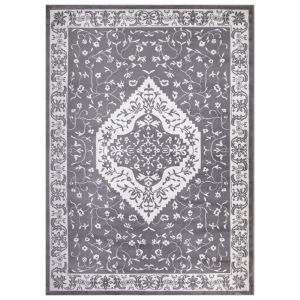 Concord Global Rugs-Jefferson Collection-Pearl Heriz Gray , Gray