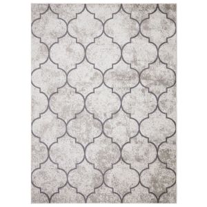 Concord Global Rugs-Jefferson Collection-Morocco Trellis Ivory , Ivory