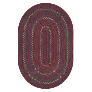 Homespice Rugs-Jute Braided Accessories-Jamestown-Burgundy & Navy Blue