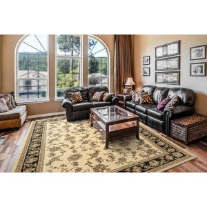 Dynamic Rugs LEGACY LE58017190 Ivory/Black