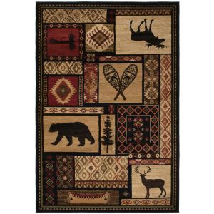 Mayberry Rugs Lodge King LK6913 Patchwork Multi