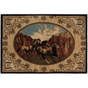 Mayberry Rugs Lodge King LK6963 Great Escape Multi