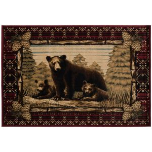 Mayberry Rugs Lodge King LK7270 Grizzly Gap Multi