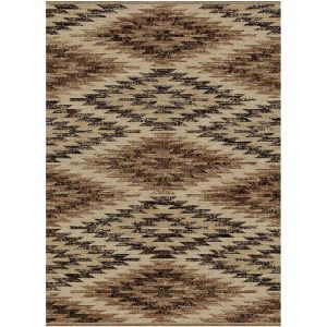 Mayberry Rugs Lodge King LK8531 Las Cruces Brown
