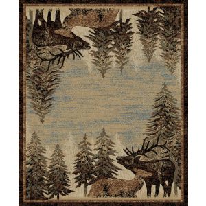 Mayberry Rugs Lodge King LK8543 Timberland Multi
