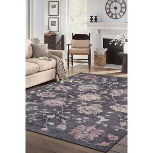 KAS Rugs London LON4818 Charcoal