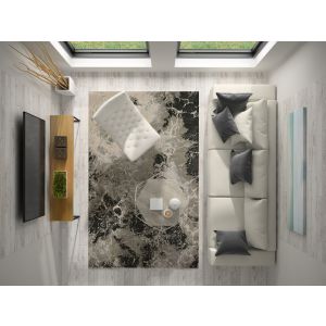 KAS Rugs Luna LUN7120 Silver