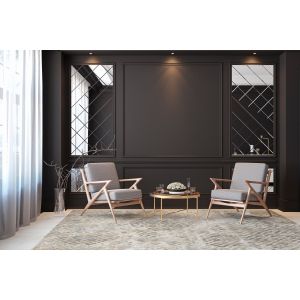 KAS Rugs Luna LUN7124 Sand Silver
