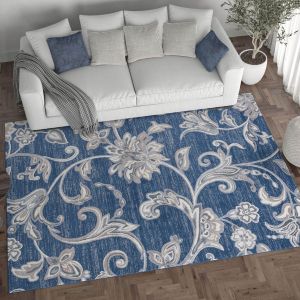 Tayse Rugs Madison Garland MDN3507 Navy