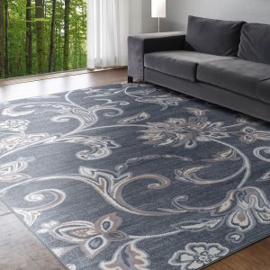 Tayse Rugs Madison Garland MDN3541 Dark Gray