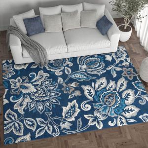 Tayse Rugs Madison Stella MDN4207 Dark Blue
