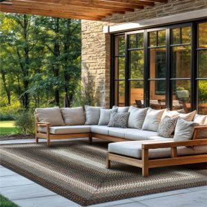 Homespice Rugs-Ultra Durable Braided Rug-Midnight Moon-Grey